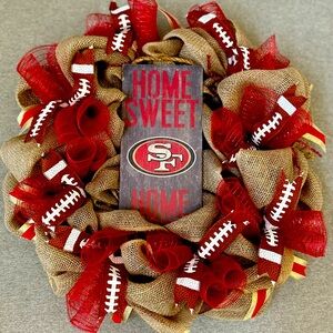 49ers wreath